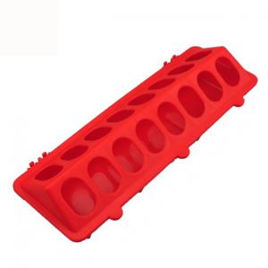 Feeding trough for chickens and pigeons